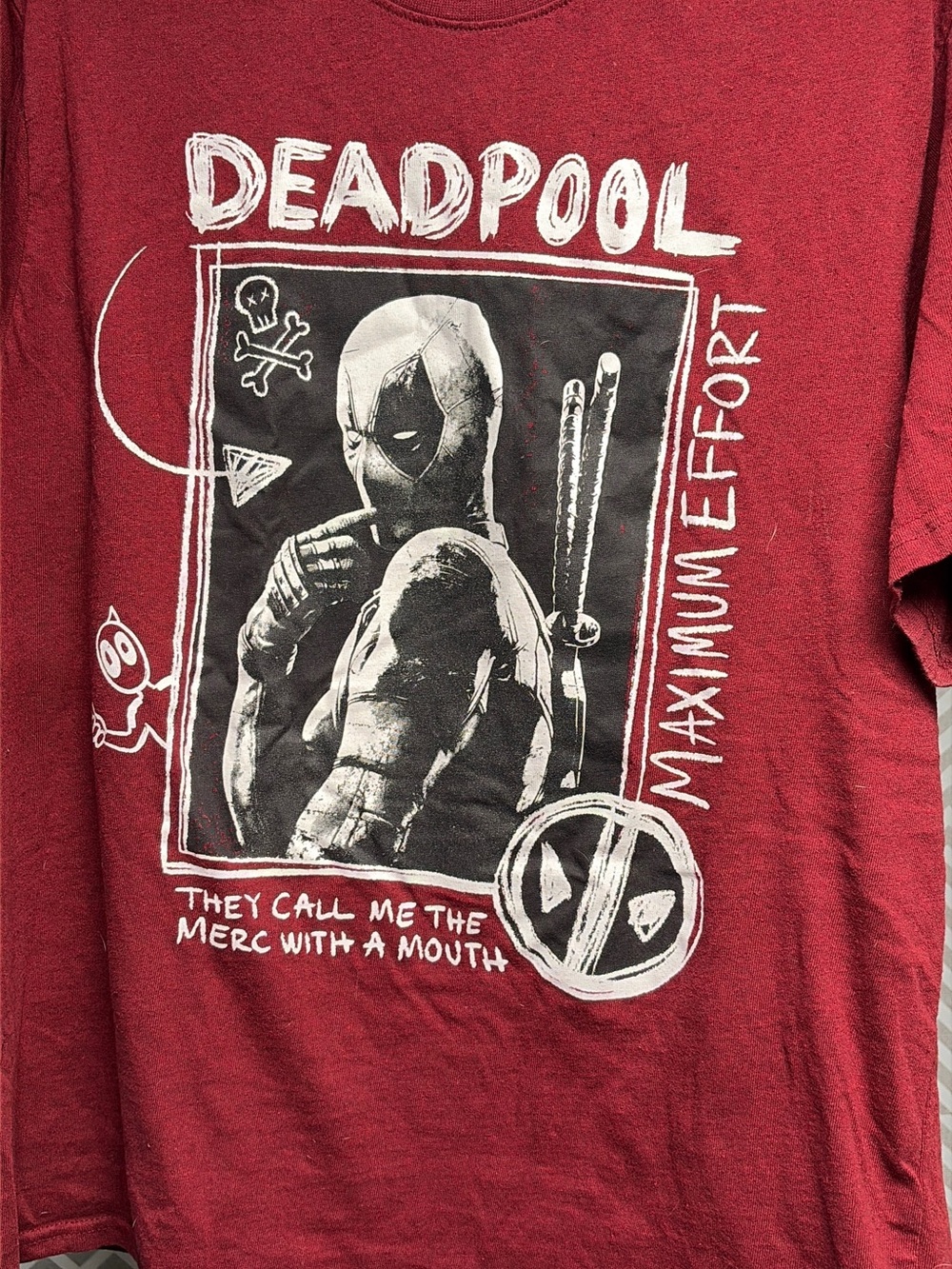 Marvel Deadpool Graphic Tee - Red